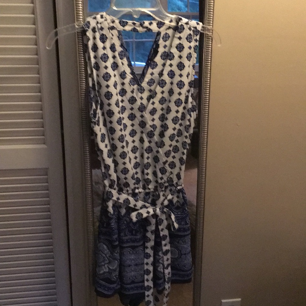 Navy and white romper!